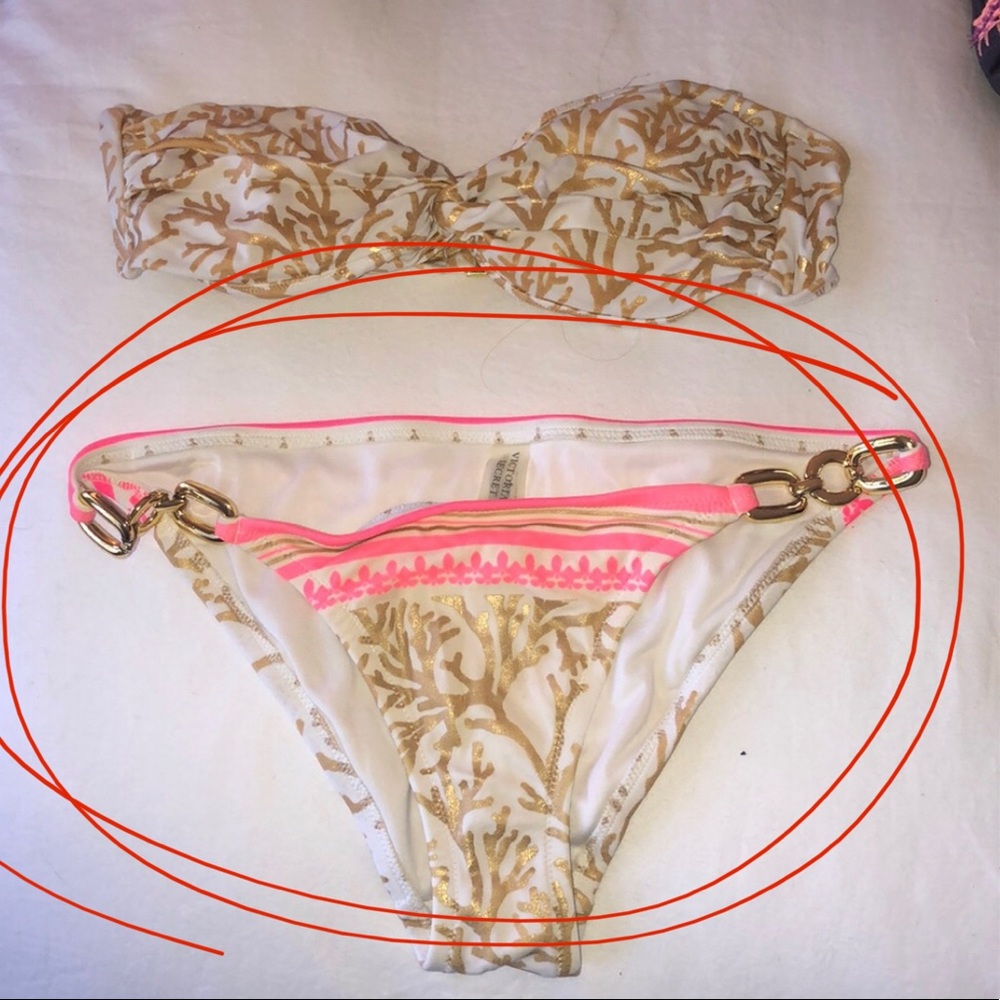 Victoria’s Secret BOTTOMS pink and gold coral